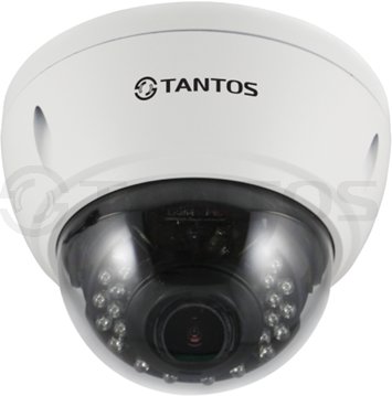 Tantos TSi-Ve25VPA (2.8-12) 2Mp Уличная купольная антивандальная камера с ИК подсветкой и поддержкой звука