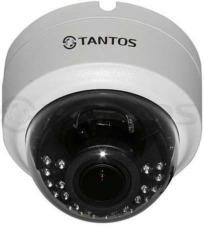 Tantos TSc-Decov (2.8-12) 1Mp Внутренняя купольная универсальная видеокамера 4в1 (AHD, TVI, CVI, CVBS*) 720p с функцией «День/Ночь», 1/4&quot; Progressive CMOS Sensor,1Mp (1280х720)/ 30 к/с, механический ИК-фильтр, 