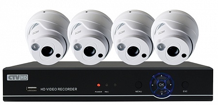 CTV-HDD741A KIT Plug&Play комплект 4-канальной системы видеонаблюдения стандарта AHD
