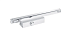 NOTEDO DC-075 SL+HO EN1 (серебро) Дверной доводчик до 65кг/950мм, hold open, от -35°С до +60°С, скользящая тяга в комплекте
