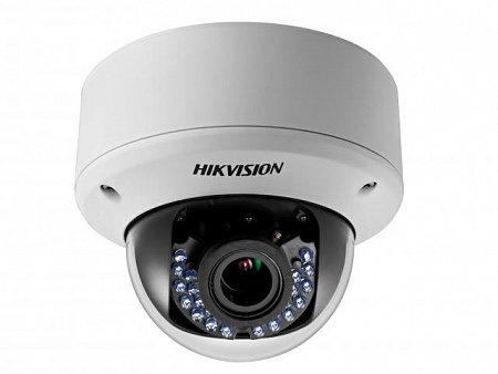 HikVision DS  -  2CE56D5T  -  AVPIR3Z Купольная вандалозащищенная TVI видеокамера с ИК  -  подсветкой и механическим ИК  -  фильтром, 2Мп CMOS