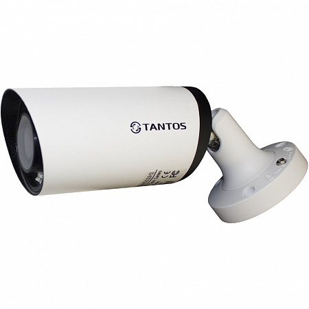 Tantos TSi-Pe50VP (2.8-12) 5 Mp Уличная IP цилиндрическая камера с аналитикой, ИК подсветкой и вариофокальным объективом