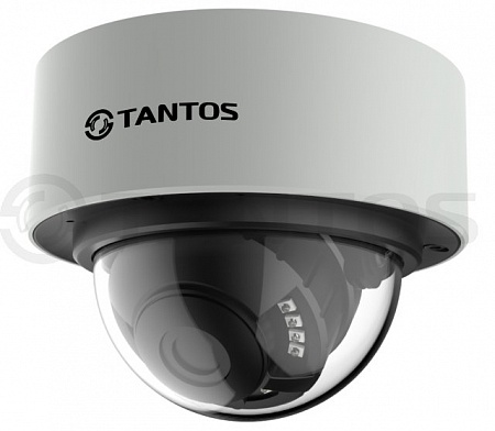 Tantos TSi-Vn425VP (2.8-12) 4Mp Миниатюрная купольная уличная антивандальная камера с аналитикой и ИК подсветкой