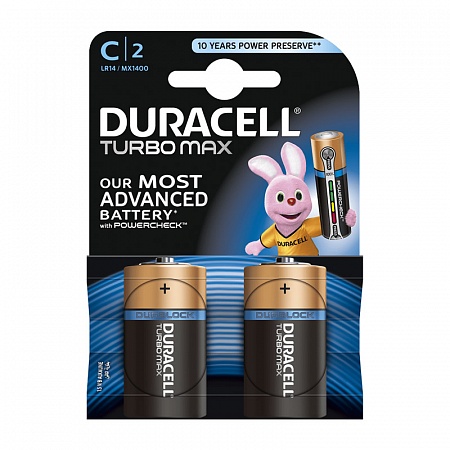 Duracell Turbo MAX LR14-2BL C Батарея (2шт/уп)