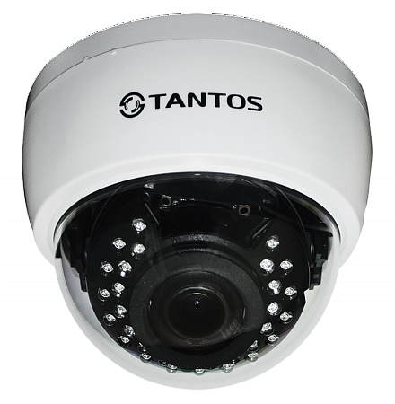 Tantos TSc-Di1080pUVCv Купольная мультиформатная видеокамера 4 в1 (AHD, TVI, CVI, CVBS) 1080P «День/Ночь»,