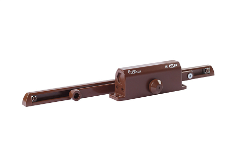 Доводчик ISPARUS 440 Slider (коричневый) (от 70 до 130 кг/1500мм) морозостойкий, от -45 °С до +60 °С, со скользящей тягой 